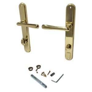Ajtókilincs garnitúra, Elegant WC 08/090/0,6, arany, WC-záras