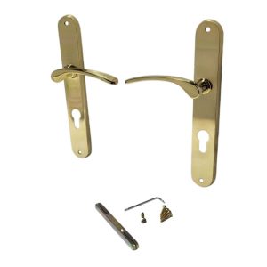 Ajtókilincs garnitúra, Violetta PZ 08/072 L, arany, cilinderes zárakhoz