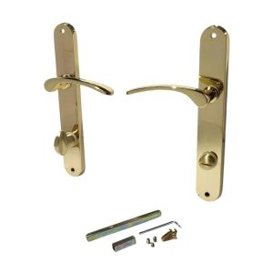 Ajtókilincs garnitúra, Violetta WC 08/090/0,6, fényes arany, WC-záras