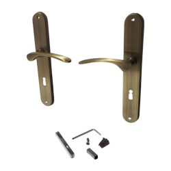   Ajtókilincs garnitúra, Violetta BB 08/072, bronz, normál kulcsos zárakhoz