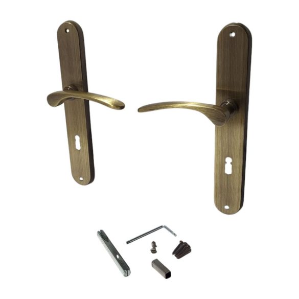 Ajtókilincs garnitúra, Violetta BB 08/072, bronz, normál kulcsos zárakhoz