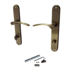   Ajtókilincs garnitúra, Violetta PZ 08/090/0,6 L, bronz, cilinderes zárakhoz