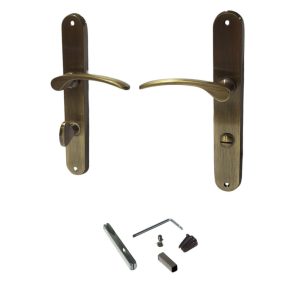 Ajtókilincs garnitúra, Violetta WC 08/072/0,6, bronz, WC-záras