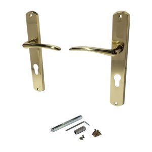 Ajtókilincs garnitúra, Verona PZ 08/072, arany, cilinderes zárakhoz