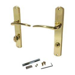 Ajtókilincs garnitúra, Verona WC POL, arany, WC-záras