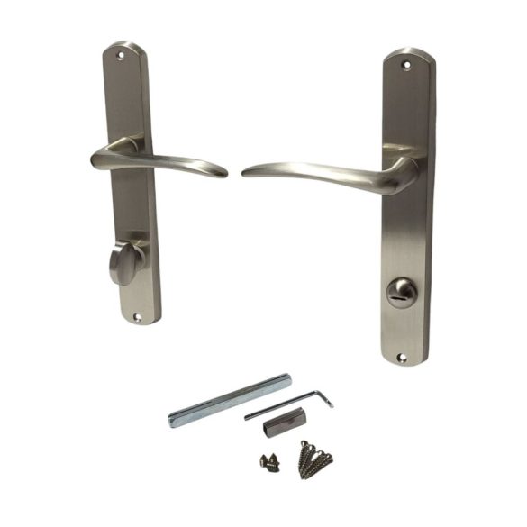 Ajtókilincs garnitúra, Verona WC 08/090/0,6, ezüst, WC-záras