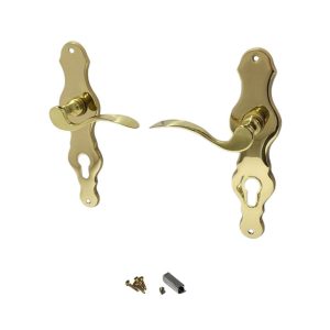 Ajtókilincs garnitúra, Loeffel-L PZ 08/072, arany, cilinderes zárakhoz