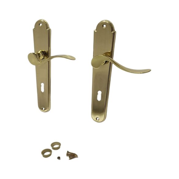 Ajtókilincs garnitúra, Combi-L BB 08/072, arany, normál kulcsos zárakhoz