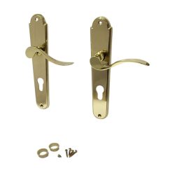   Ajtókilincs garnitúra, Combi-L PZ 08/072, arany, cilinderes zárakhoz