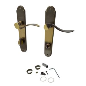 Ajtókilincs garnitúra, Combi-L WC 08/090/0,6, bronz, WC-záras