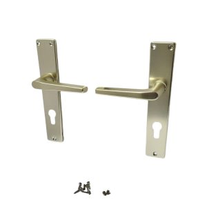 Ajtókilincs garnitúra, Europa PZ 08/072, arany, cilinderes zárakhoz