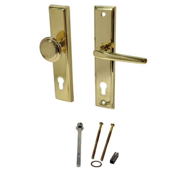 Ajtókilincs garnitúra, Aramis PZ 08/090, arany, cilinderes zárakhoz