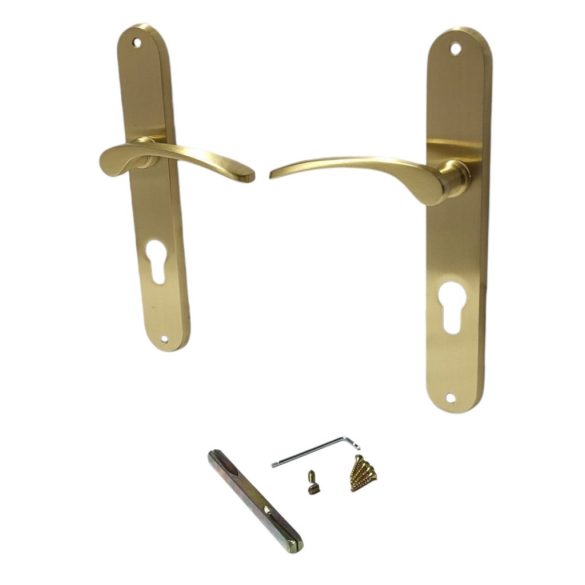 Ajtókilincs garnitúra, Violetta PZ 08/072, arany, cilinderes zárakhoz