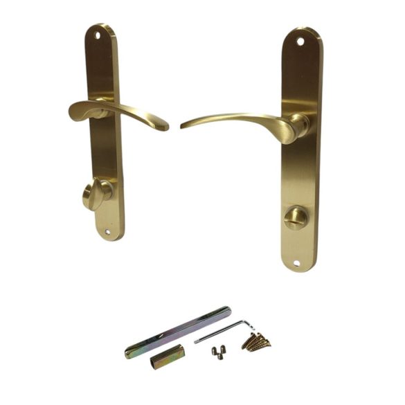 Ajtókilincs garnitúra, Violetta WC 08/090/0,6, arany, WC-záras