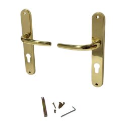   Ajtókilincs garnitúra, Silvia PZ 08/072, arany, cilinderes zárakhoz