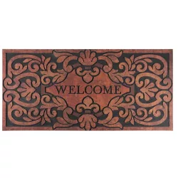 MagicHome RBM 116 lábtörlő - Welcome, 120 x 58 cm, barna