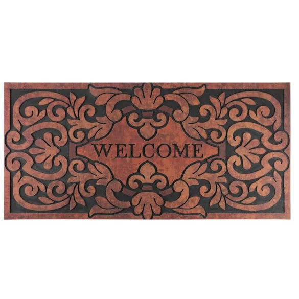 MagicHome RBM 116 lábtörlő - Welcome, 120 x 58 cm, barna