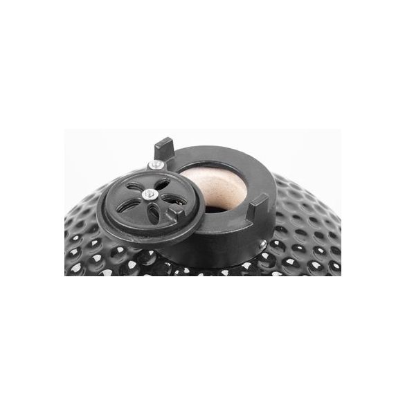 Strend Pro Kamado Egg faszenes grill, 13” grill, 27 cm átmérő, grill. magasság 34,5 cm, fekete, 35 x 40,5 x 55 cm