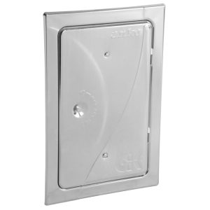 Kéményajtó, Anko C2.2G, 16 x 28 cm, ellenőrző, tolómágneses záródás, téglalap, beltéri/kültéri