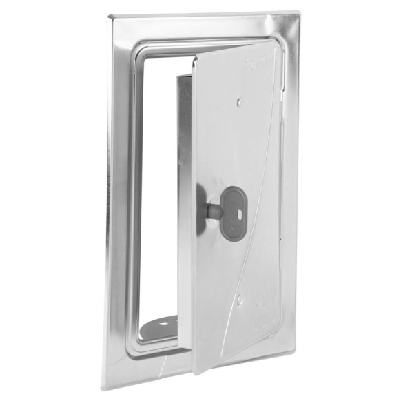 Kéményajtó, Anko C2.2G, 16 x 28 cm, ellenőrző, tolómágneses záródás, téglalap, beltéri/kültéri