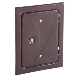   Kéményajtó, Anko C2.1B, 12 x 18 cm, barna, rozsdamentes acél, ellenőrző, tolómágneses záródás, négyszögletes, beltéri/kültéri