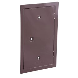   Kéményajtó, Anko C2.3B, 13 x 26 cm, barna, rozsdamentes acél, tolómágneses zár, ellenőrző, beltéri/kültéri
