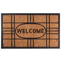 MagicHome RBC 196 lábtörlő - Welcome, 45 x 75 cm, barna