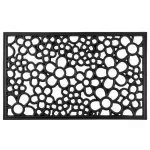 MagicHome RBR 100 lábtörlő - Meadow, 45 x 75 cm, fekete/fehér