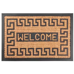 MagicHome RBB 110 lábtörlő - Welcome, 40 x 60 cm, barna