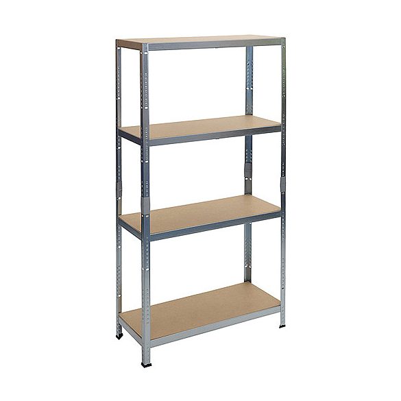 Strend Pro 4 polcos fém/MDF műhelypolc - 180x90x45cm