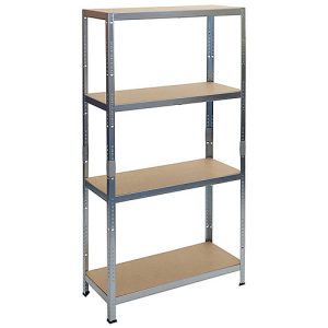 Strend Pro 4 polcos fém/MDF műhelypolc - 180x90x40cm