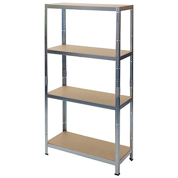 Strend Pro 4 polcos fém/MDF műhelypolc, 180 x 90 x 40 cm, teherbírás: 175 kg/polc