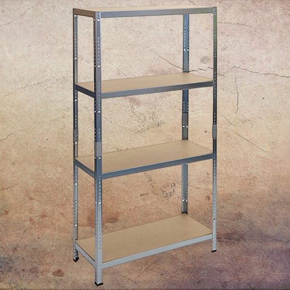 Strend Pro 4 polcos fém/MDF műhelypolc, 180 x 90 x 40 cm, teherbírás: 175 kg/polc