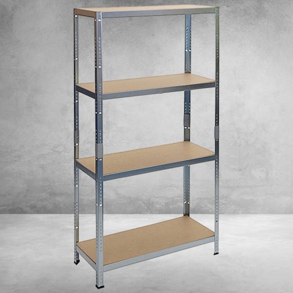 Strend Pro 4 polcos fém/MDF műhelypolc, 180 x 90 x 40 cm, teherbírás: 175 kg/polc