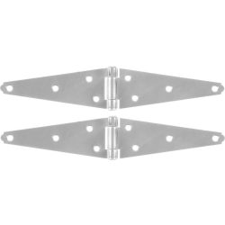 Ajtózsanér, MH025803, ezüst, 152 mm, cink, 2 db