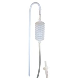   Átfejtő pumpa, Ferrari 16300, kézi, tömlő: 130 + 80 cm, átmérő: 16 mm, szeleptű: 7 cm, harmonikával és zárószeleppel, borhoz és más folyadékokhoz