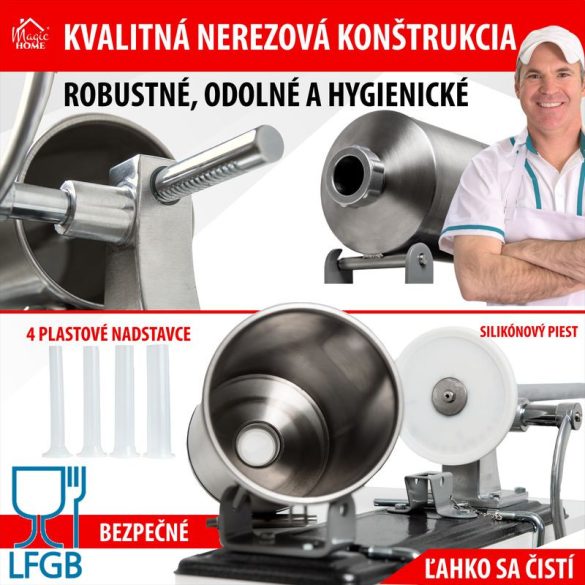 MagicHome SM208 fekvő kolbász és hurkatöltő