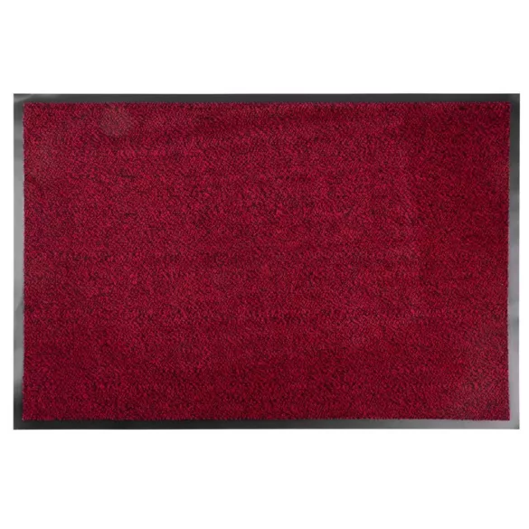 MagicHome lábtörlő - 60 x 90 cm, fekete/piros