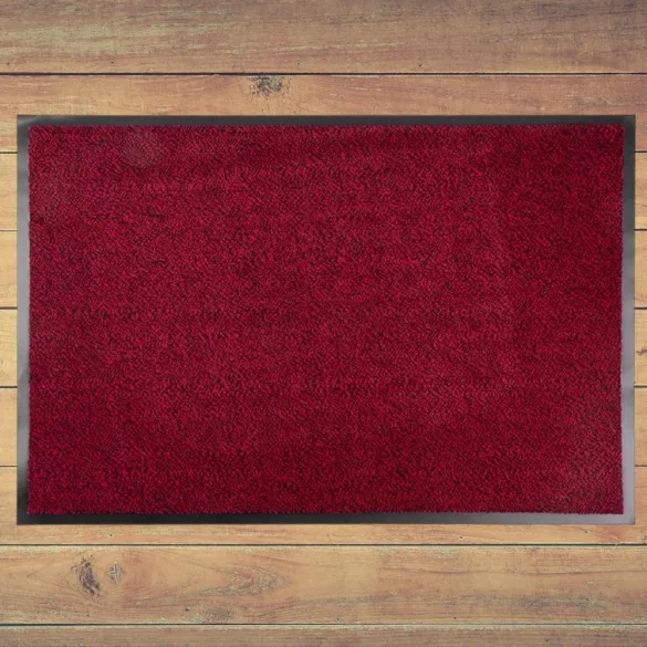 MagicHome lábtörlő - 60 x 90 cm, fekete/piros