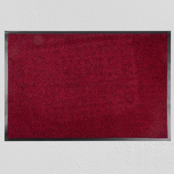 MagicHome lábtörlő - 60 x 90 cm, fekete/piros