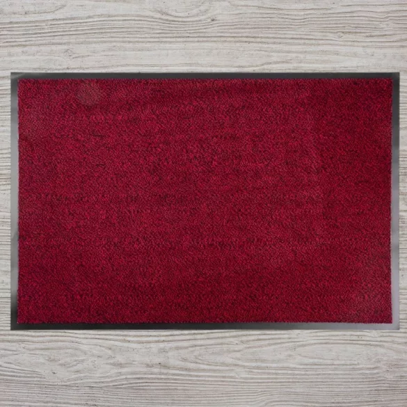 MagicHome lábtörlő - 60 x 90 cm, fekete/piros