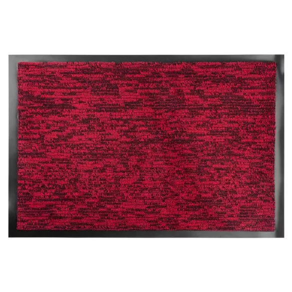 MagicHome CPM lábtörlő - 40 x 60 cm, piros/fekete
