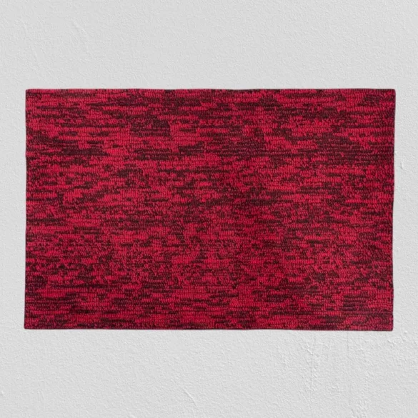 MagicHome CPM lábtörlő - 40 x 60 cm, piros/fekete