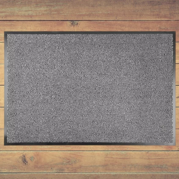 MagicHome lábtörlő - 60 x 90 cm, szürke/fekete