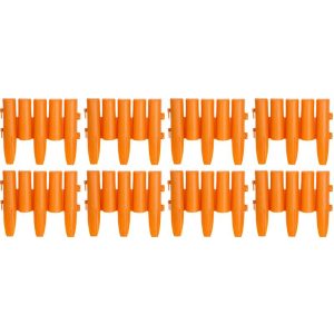 Kerti szegély, Strend Pro Garden GE037, terrakotta, 27 × 24 cm, összekapcsolható, 216 cm hossz, polipropilén (PP) műanyag, UV-álló, 8 panel/csomag