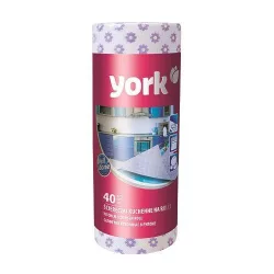   Konyhai törlőkendő, York 021100, fehér, 25 x 40 cm, 40 darabos, perforált, tartós, száraz és nedves tisztításhoz