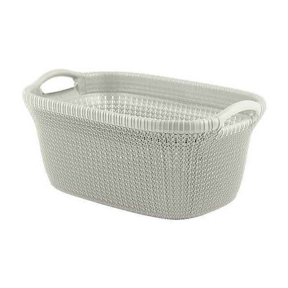 Curver® KNIT 3677 ruháskosár - krémszín, 40 literes