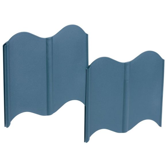 Kerti szegély, Strend Pro Garden LE799, zöld, 16 x 12 cm, összekapcsolható, 510 cm hossz, műanyag, hullámos, 32 panel/csomag