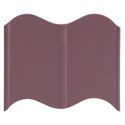   Kerti szegély, Strend Pro Garden LE799, barna, 16 x 12 cm, összekapcsolható, 510 cm hossz, műanyag, hullámos, 32 panel/csomag