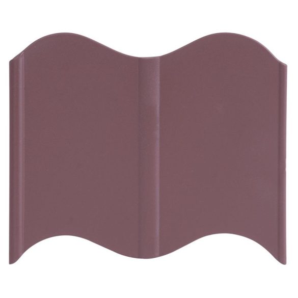 Kerti szegély, Strend Pro Garden LE799, barna, 16 x 12 cm, összekapcsolható, 510 cm hossz, műanyag, hullámos, 32 panel/csomag